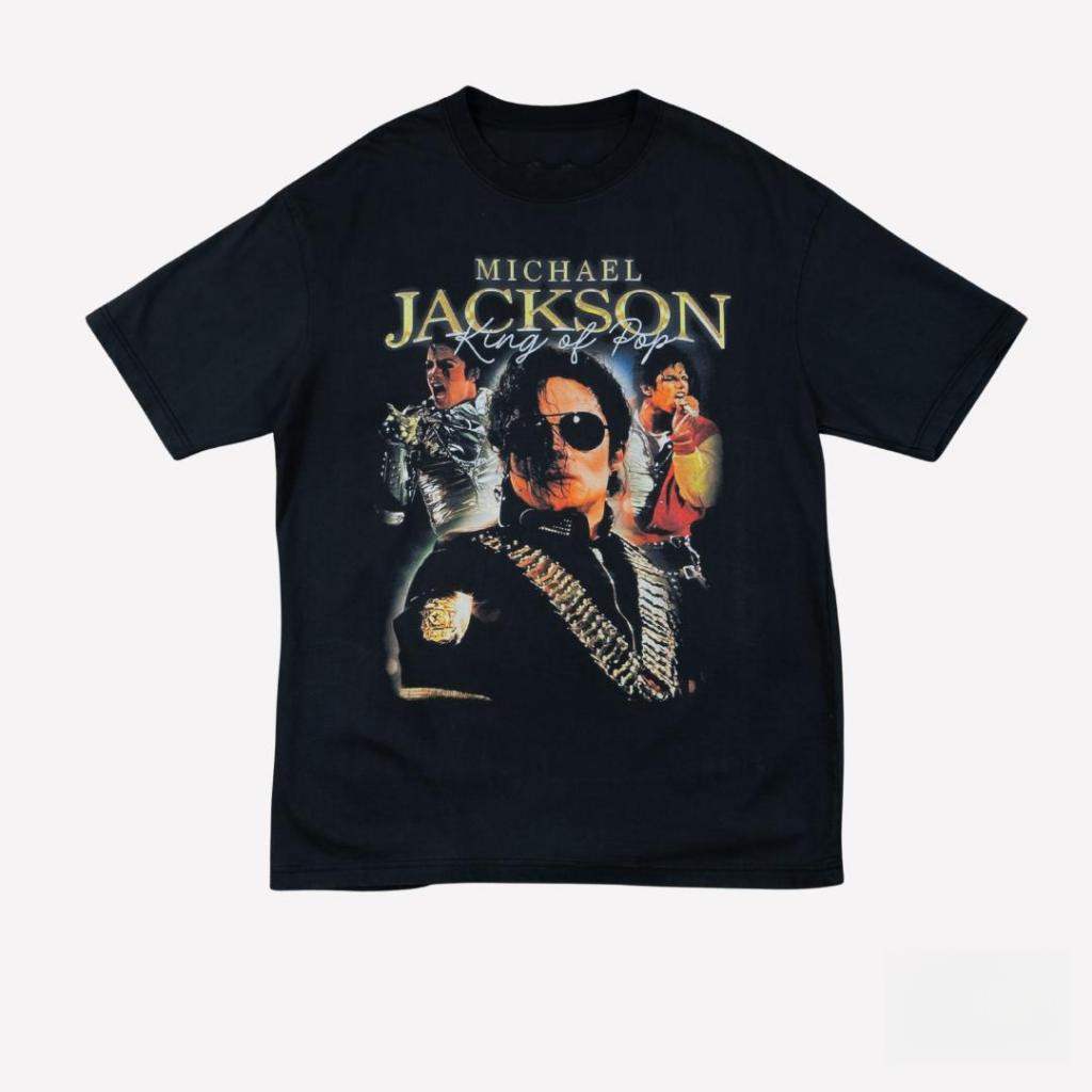 เสื้อยืด MICHAEL JACKSON ลายนักร้องสุดดัง วินเทจ คอนเสิร์ตสุดฮิต แขนสั้น คอกลม ยูนิเซ็กซ์ ผ้าคอตตอน ขนาด S-5XL