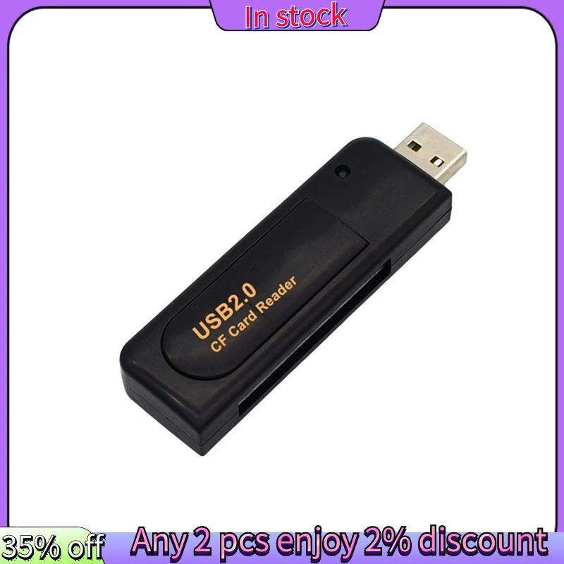 ในสต็อก-USB 2.0 CF Card Reader CF Card Reader สําหรับ CCD กล้องดิจิตอลแฟลชการ์ดหน่วยความจํา Viewer W