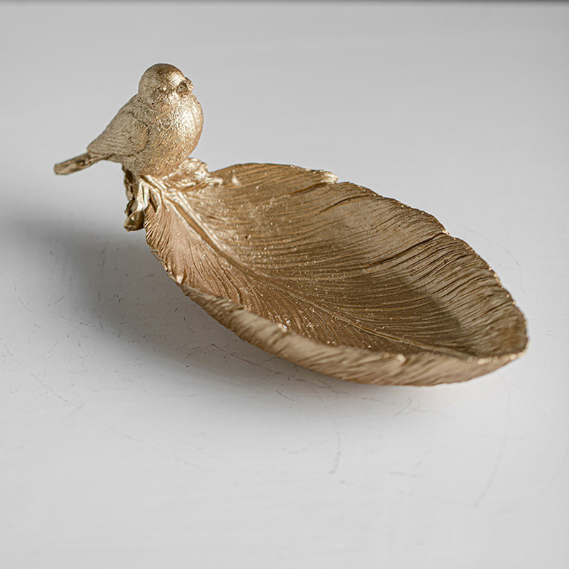 Home key storage ornament, bird resin craft ornament, animal ornament, TV cabinet bookshelf decorati