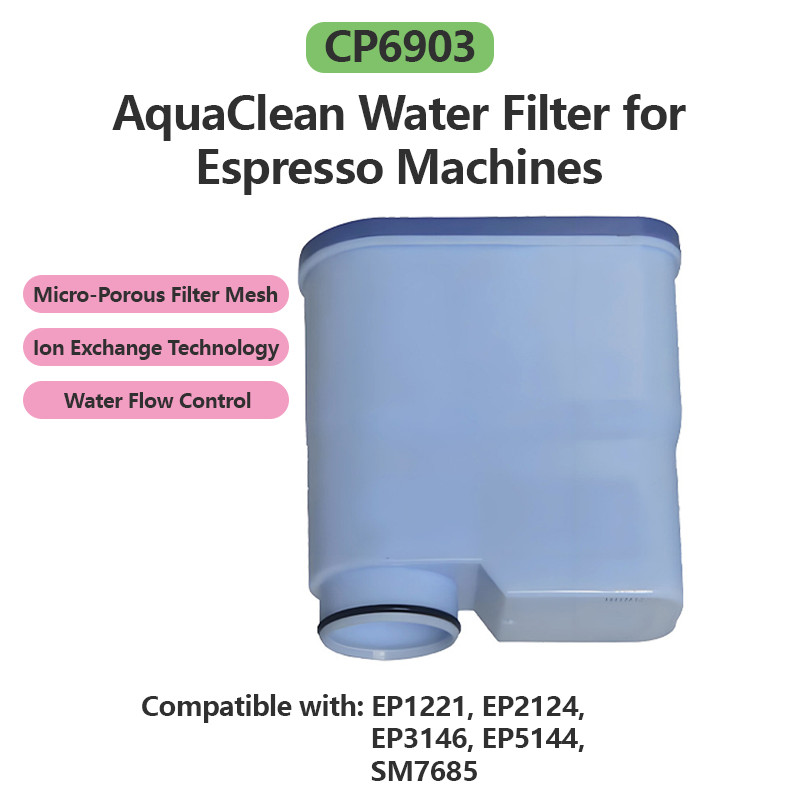 CA6903 เครื่องกรองน้ํา AquaClean สําหรับเครื่องเอสเพรสโซ่ แลกเปลี่ยนไอออน การกรองไมโครอนุภาค
