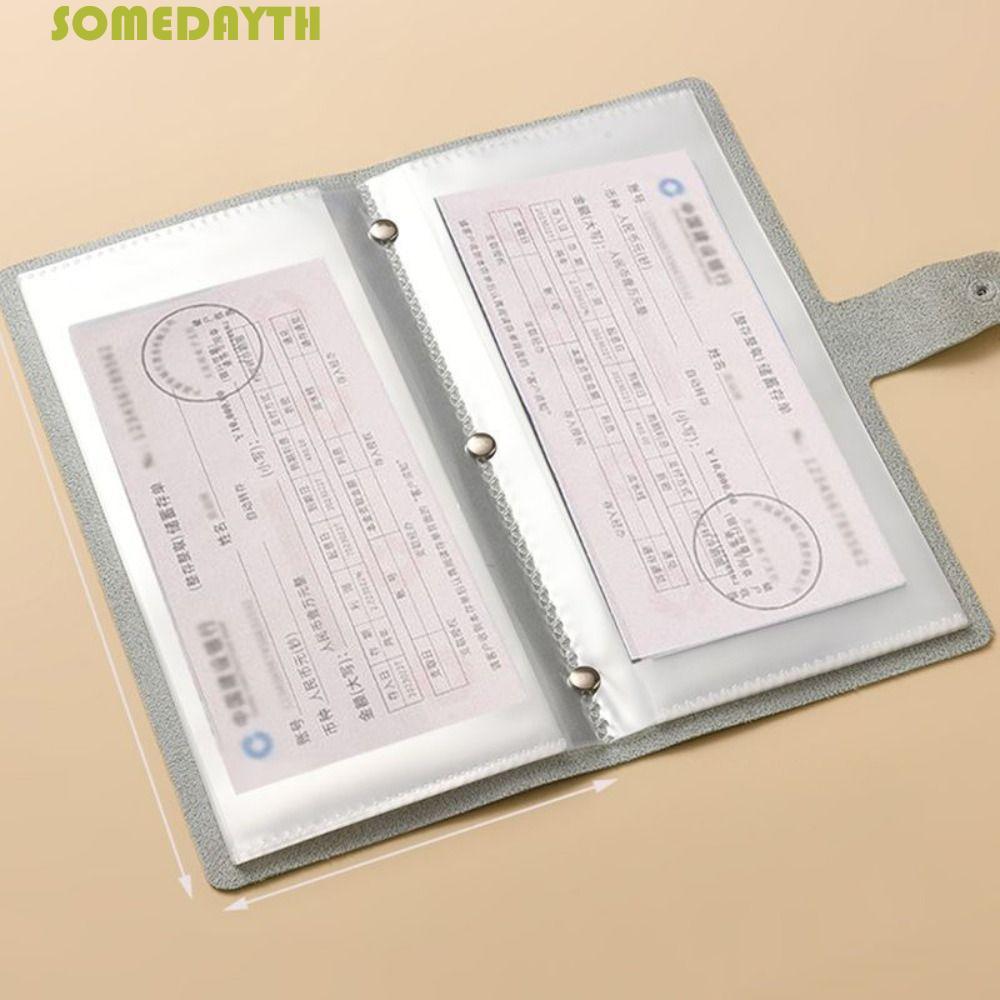 SOMEDAY Money Saving Challenge Binder, Solid Color Fun Saving Challenges Book, Creative Easy PU Clea