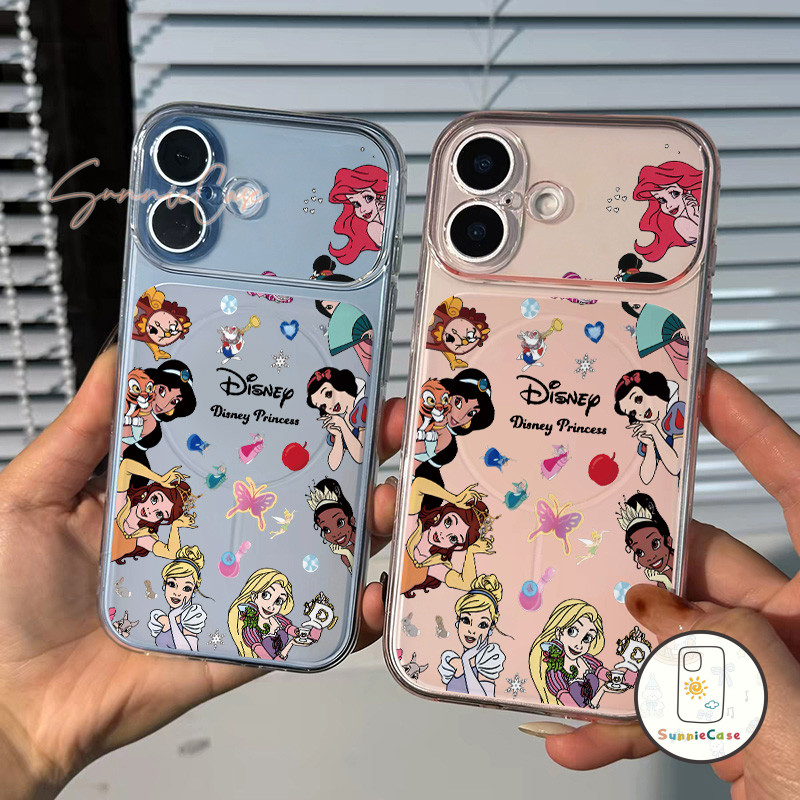 เคสไอโฟน17เหมาะสำหรับ IPhone 12 11 16 1714 13 15 Pro Max14 Plus น่ารัก อะนิเม เจ้าหญิง วัยรุ่น หัวใจ เกาหลี ผูก ชัดเจน