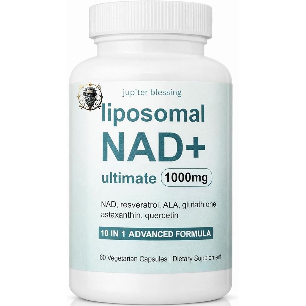 NAD+ พรีเมี่ยม , liposmal NAD+ Ultimate (1000mg) resveratrol, ala, กลูตาไธโอน , quercetin 10 in 1 Ad