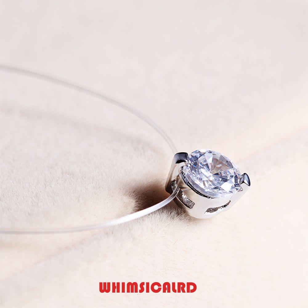สร้อยคอเงา Zircon โปร่งใส เครื่องประดับที่มองไม่เห็น