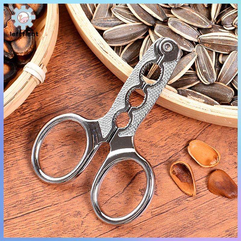 LEFT 1 PC สแตนเลส Melon Seed Plier กรรไกร Nut Crater เครื่องมือห้องครัว Nutcraer วอลนัท Pine Sheller เปิด GHT