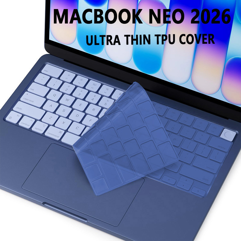สีใหม่คริสตัลTPUคีย์บอร์ดสําหรับMacbook Neo 13 A3404 2026 Air 13 15 M5 M4 M3 M2 A3448 A3449 Pro 14 16 นิ้วM1 A3112 A2991
