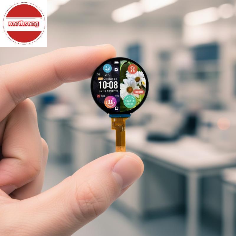 NOR 1 ชิ้น IPS TFT LCD รอบ 1.28 นิ้ว SPI GC9A01 Controller Capacitive Touchscreen สําหรับ DIY สมาร์ท