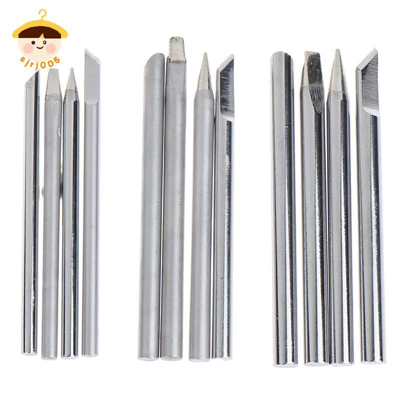 〔8C05〕 4 ชิ้น/เซ็ตหัวแร้งบัดกรี 30w 40w 60w สําหรับหัวแร้งความร้อนภายนอกหัวทองแดงเปลี่ยนเคล็ดลับเชื่