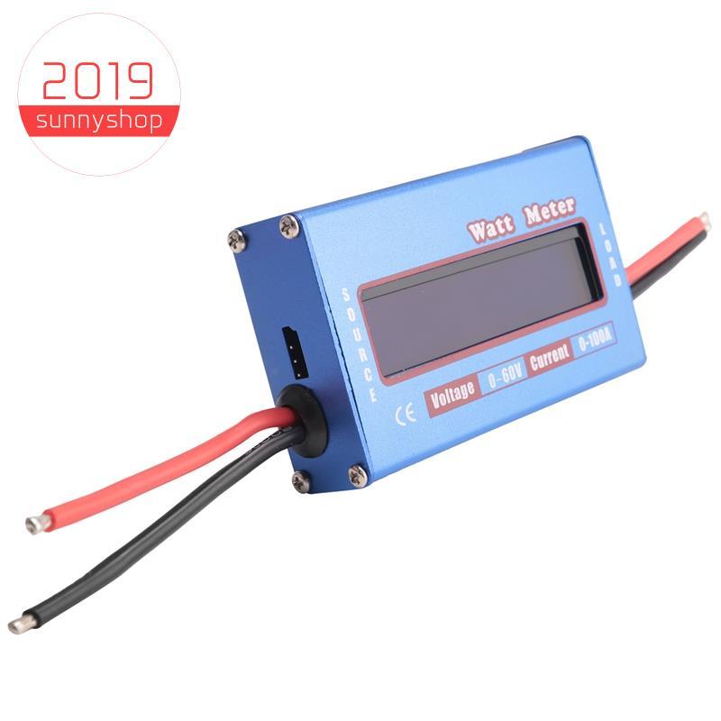 [sunnyshop2019]Digital Wattmeter Watt Meter Power Meter DC 60V 100A Balance Voltage Battery Checker