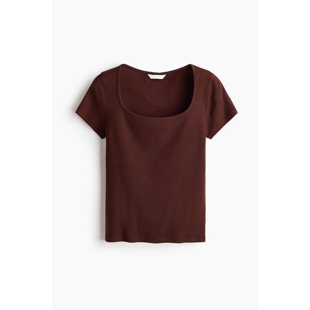 H&M(เอชแอนด์เอ็ม) เสื้อยืดคอตตอนริ้ว ผู้หญิง 1341757_2