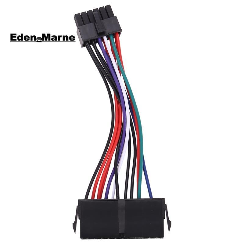 [Eden_Marner]PSU ATX 24Pin ตัวเมียถึง 12Pin ชายแหล่งจ่ายไฟ Sleeved สาย 18AWG สายไฟสําหรับ Q87H3-AM Q
