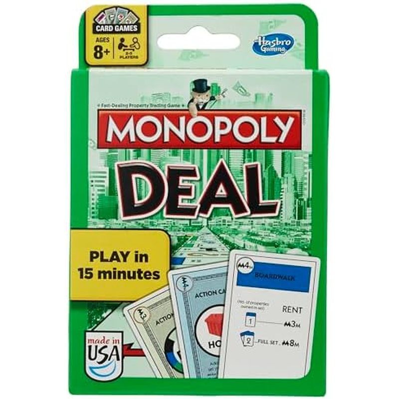 Monopoly Deal Card Game | Quick-Playing Card Game | Fun Games for Families and Kids | Ages 8 and Up 