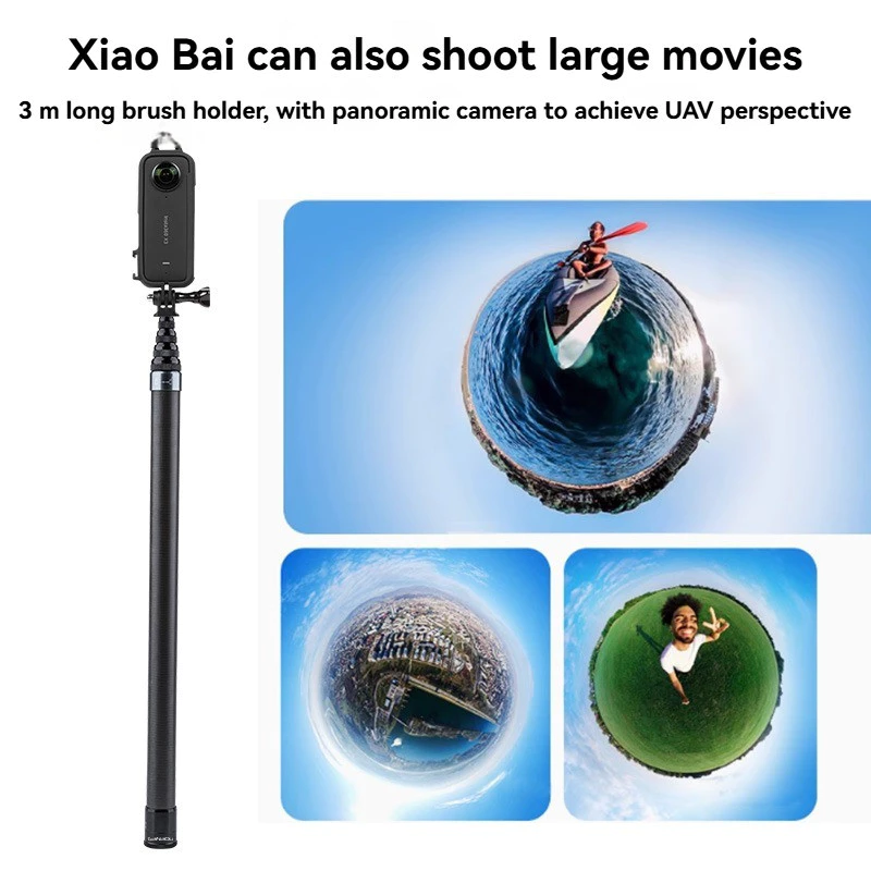 สำหรับ Insta360 DJI OSMO 360/Action5 ที่มองไม่เห็น Selfie Stick 3 เมตร Bullet Time Pack ขาตั้งกล้องสำหรับอุปกรณ์เสริม thumbnail 5