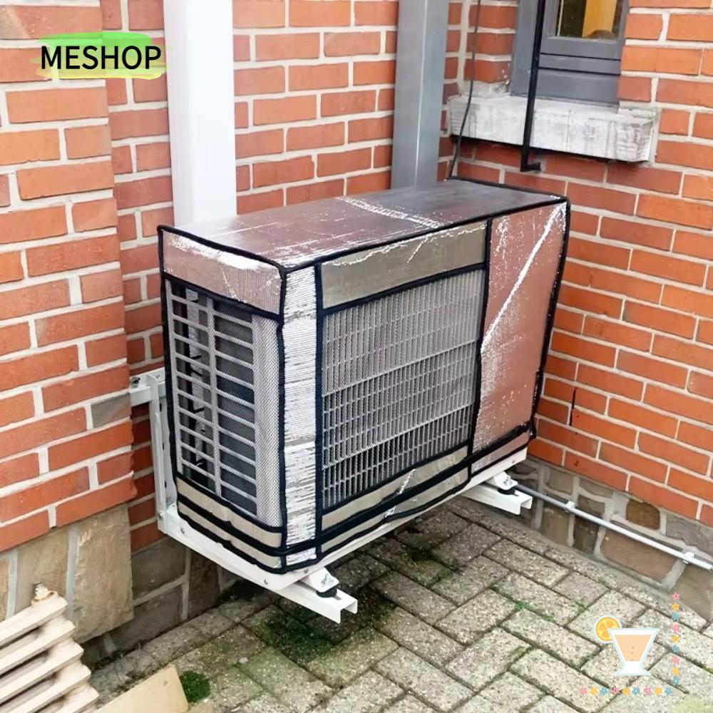 MESHOPTH ฝาครอบอลูมิเนียมฟอยล์, ฝาครอบเครื่องปรับอากาศป้องกันฝุ่น Weatherproof, ฝาครอบหน่วยกลางแจ้งแบบปรับได้กันน้ํา UV