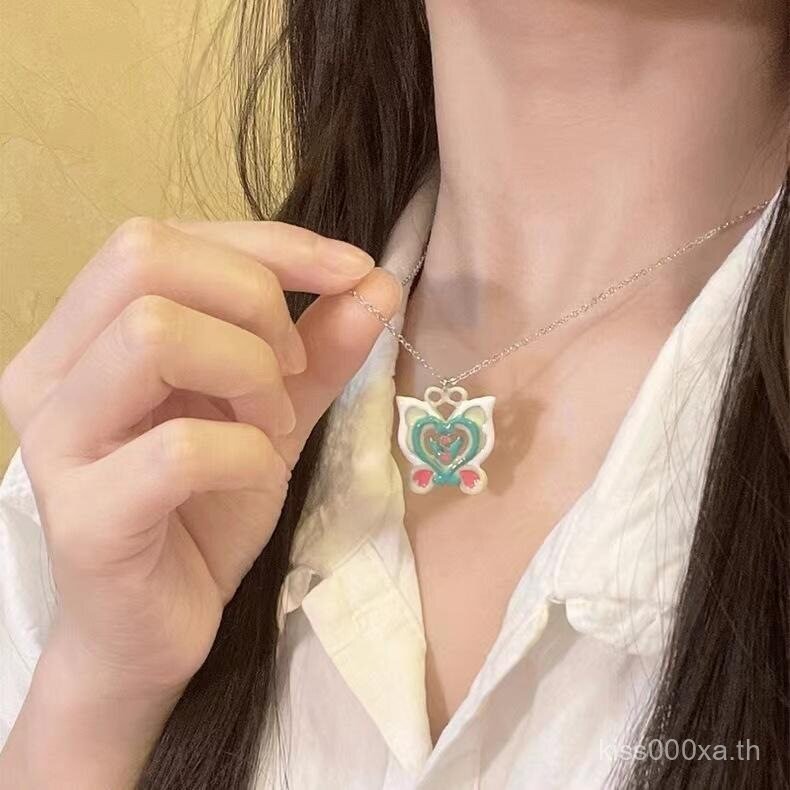 สร้อยคอโดปามีนดีไซน์สองมิติ LN3K พร้อมกล่องของขวัญ ทำจากโลหะผสม