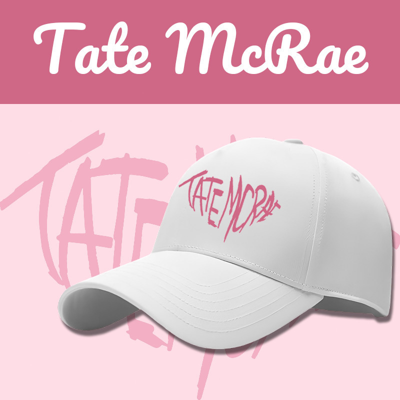 ใหม่ หมวกเบสบอล " Tate McRae "  | Tate McRae พิมพ์ลายโลโก้ ผ้าหนา Cotton 100% กันแดด กันลม หมวก Outd