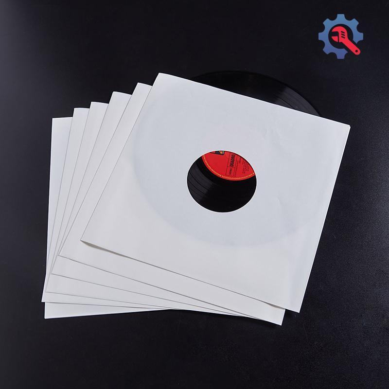 [GEX] 10pcs Vinyl Records Sleeves LP Record Cover Resealable Outer Sleevesposite Kraft Paper Bag Vin