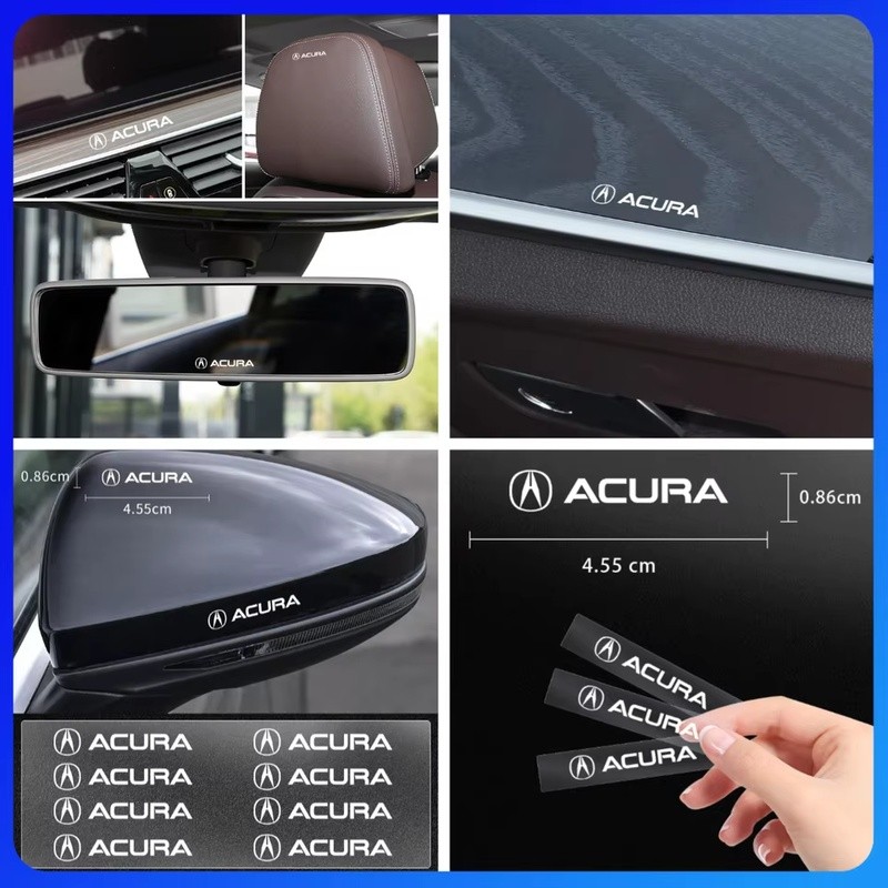 Acura โลโก้ป้ายสติกเกอร์สัญลักษณ์สําหรับ Integra TLX ILX RL NSX ZDX MDX RDX TSX