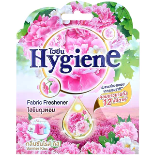 FernnyBaby ไฮยีน ผลิตภัณฑ์ถุงหอม Hygiene Fragrant Bag 8G Sunrise Kiss Scent ไฮยิน กลิ่น ซันไรส์คิส สีชมพู 8 กรัม