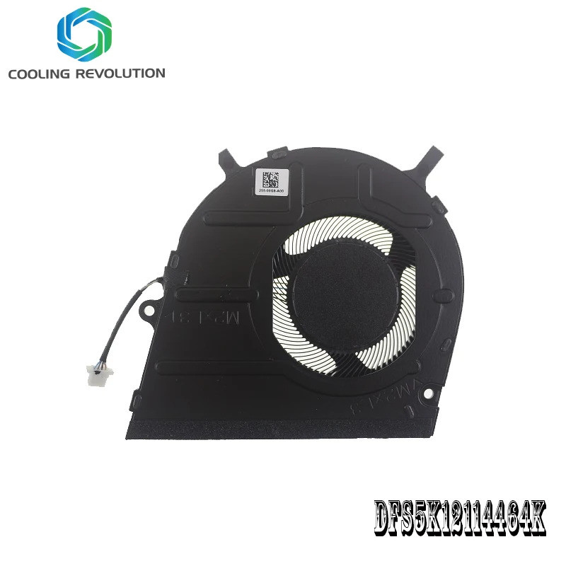 พัดลมระบายความร้อน CPU แล็ปท็อป DFS5K12114464K DC5V 0.5A 4Pin สําหรับ Dell Inspiron 7425 2-in-1 2022