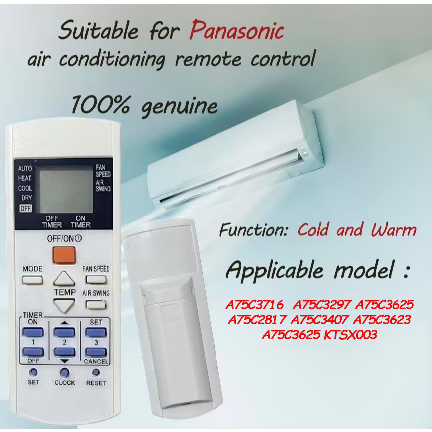 COD ใช้กับ K-PN1122 เปลี่ยนรีโมทสำหรับเครื่องปรับอากาศ KLPN1128 A75C2913 A75C3716