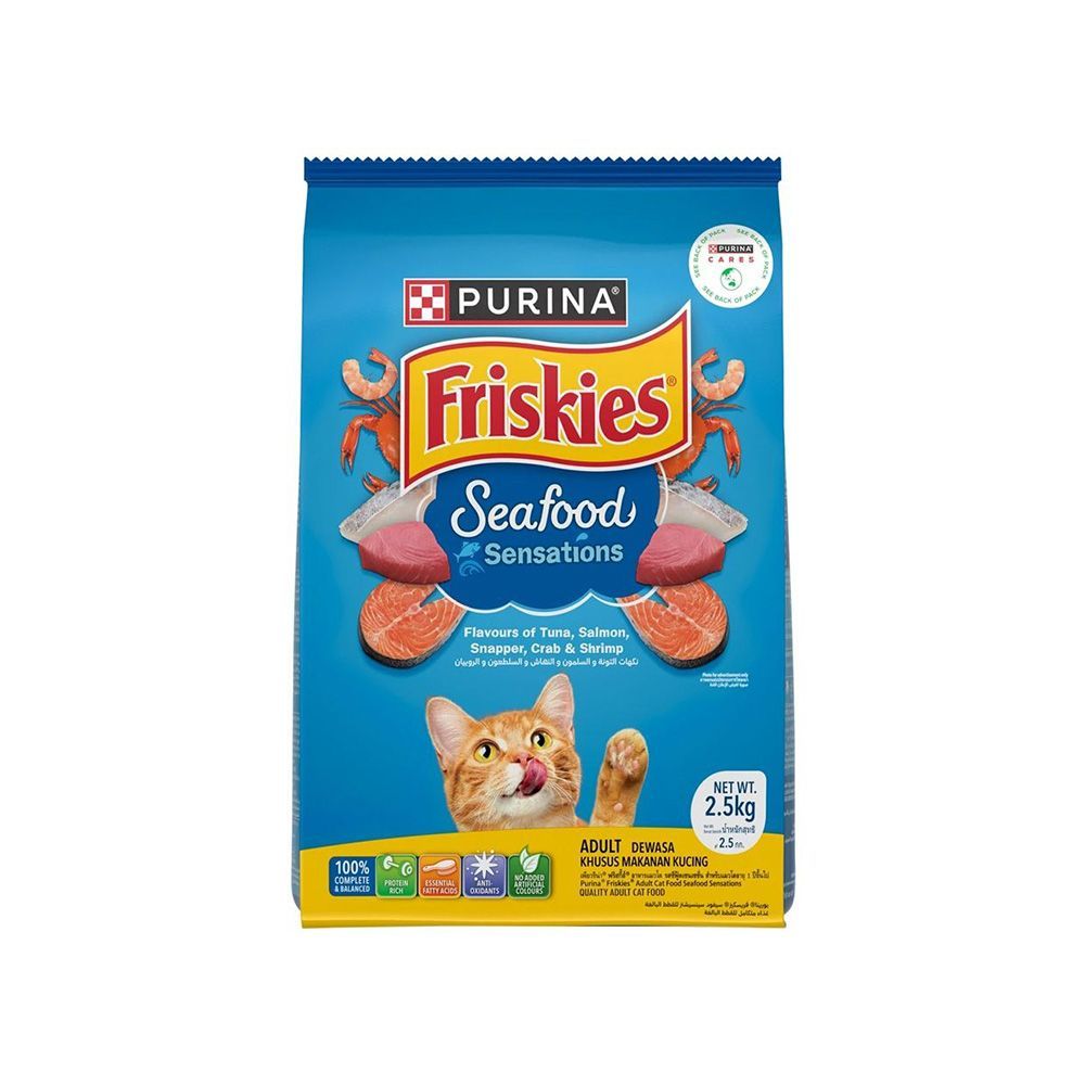 [สินค้าส่งด่วน] ฟริสกี้ส์ ซีฟู้ด เซนเซชั่น 2.5 กก. FRISKIES SEAFOOD SENSATION 2.5 KG