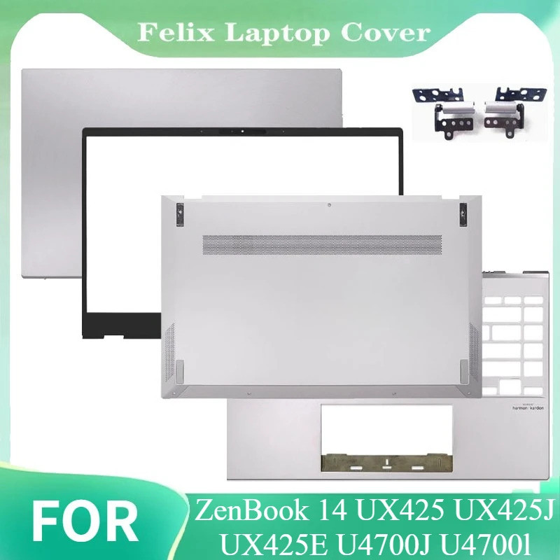 สําหรับ ZenBook 14 UX425 UX425J UX425E U4700J U4700l แล็ปท็อปใหม่ปกหลัง LCD/กรอบด้านหน้า/Palm Pad/ด้