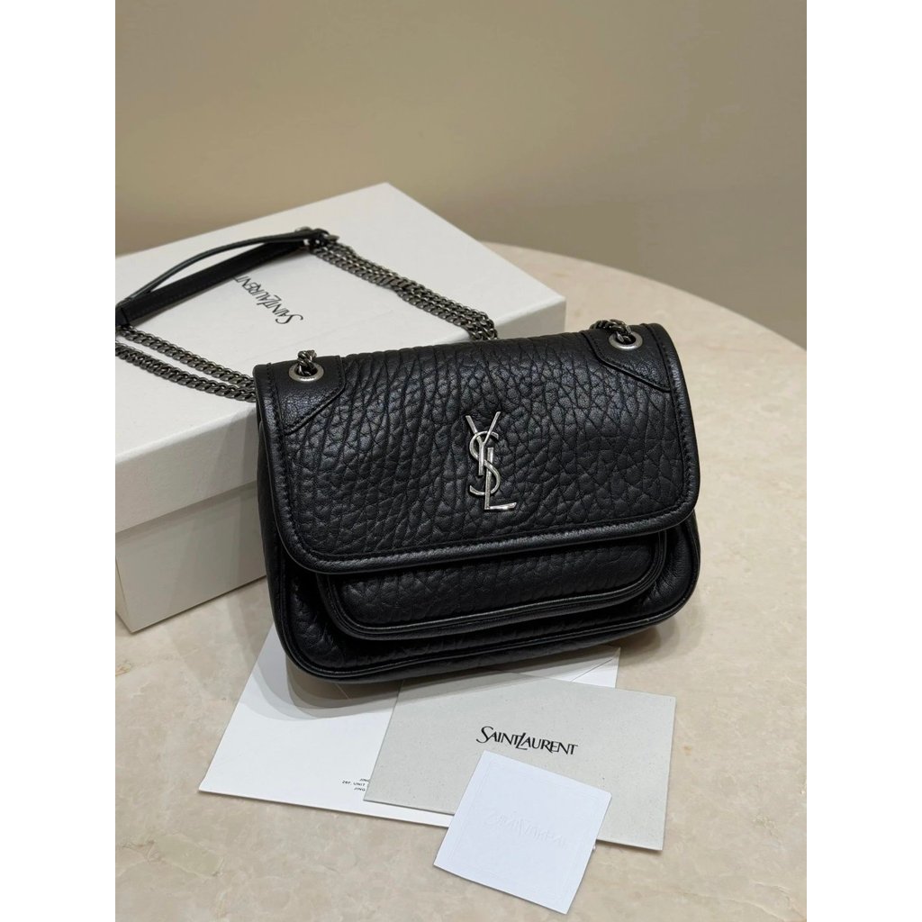 [เกรด Daigou] YSL สไตล์ใหม่ล่าสุด mini niki Elephant Pattern Saint Laurent Saint Laurent Bag Saint L