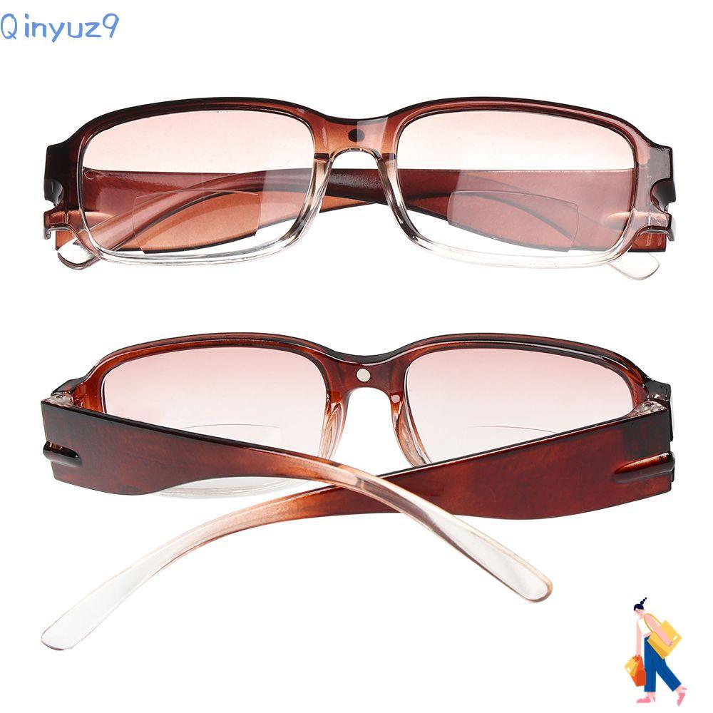 QINYUZ9 แว่นตาอ่านหนังสือ Classic Near-far Dual-use Light Resin