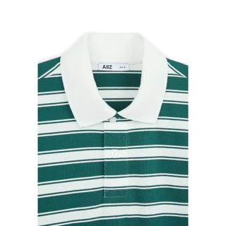 AIIZ (เอ ทู แซด) - AIIZ เสื้อโปโลผู้ชายทอลายทาง AIIZ Men's Striped Polo Shirt