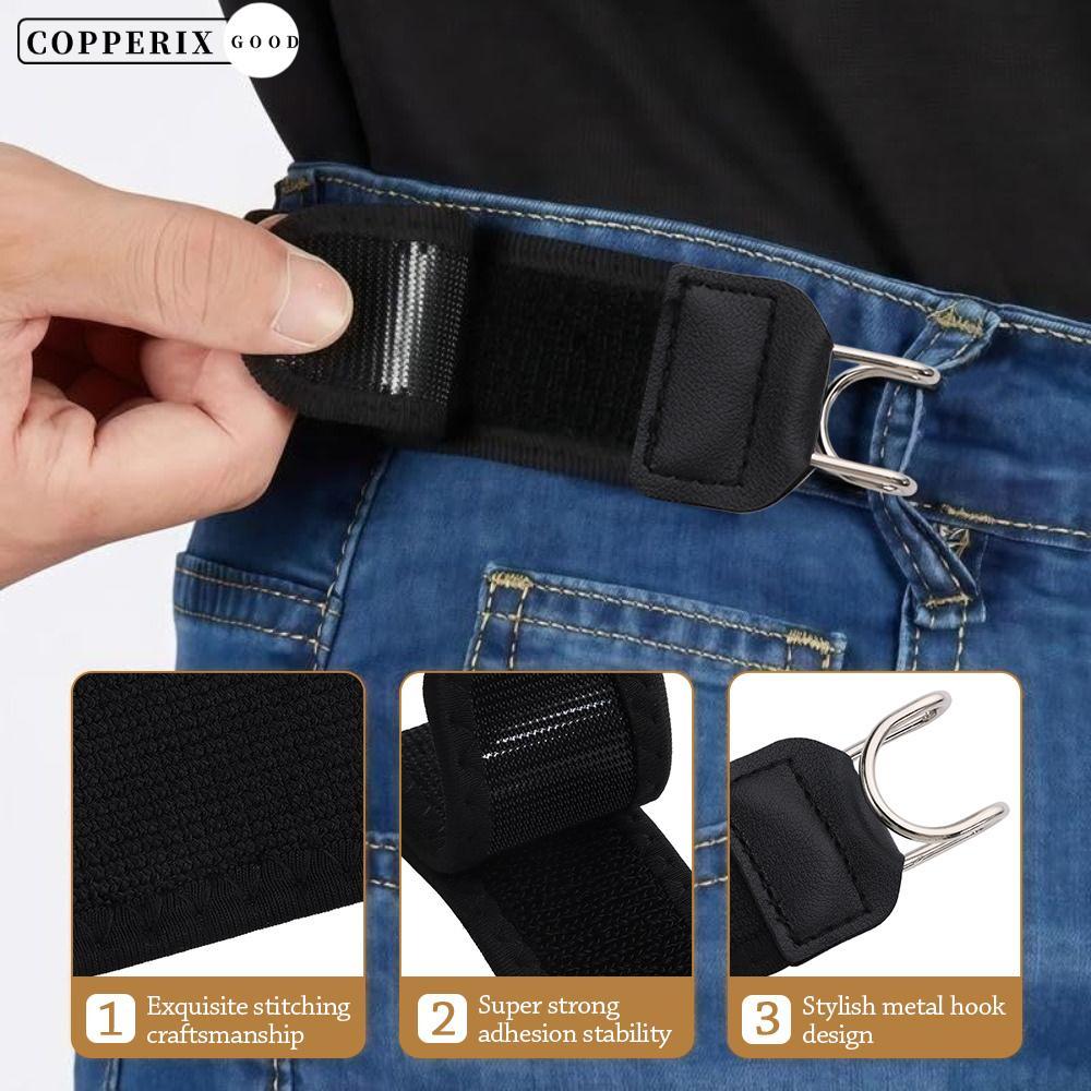 เข็มขัดยางยืด Covertigix ออกแบบมาเพื่อความสะดวกสบาย มีตัวล๊อกและหัวเข็มขัดโลหะที่ปรับขนาดได้