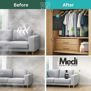 Medi เซ็ตเฟอร์ใหม่ จบปัญหากลิ่นบ้าน กลิ่นเฟอร์ใหม่ Furnipure + ถุงดูดความชื้น + ถ่านดูดกลิ่นฟอกอากาศ