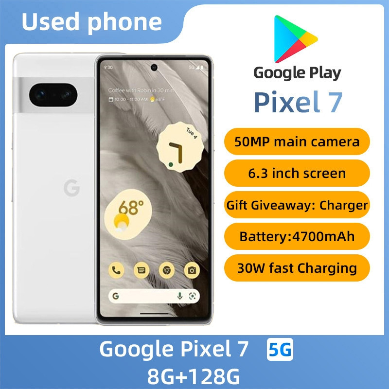 SmartPhone Google pixel 7 5G 6.3 นิ้วโทรศัพท์มือสองรับประกันราคาถูก