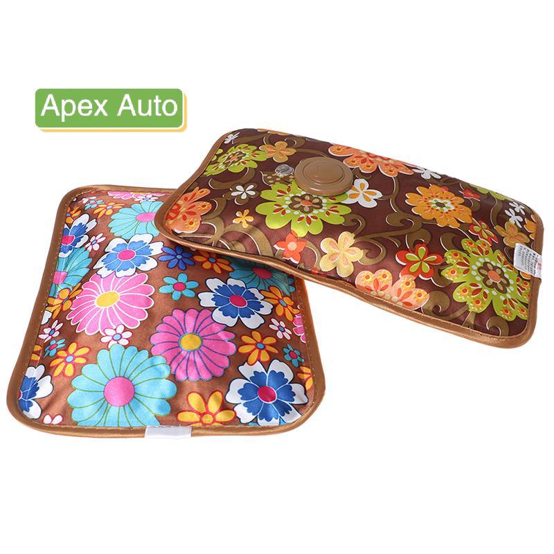 Apex Auto 1PC ชาร์จไฟฟ้าขวดน้ําร้อนมืออุ่นเครื่องทําความร้อนกระเป๋าสําหรับฤดูหนาว