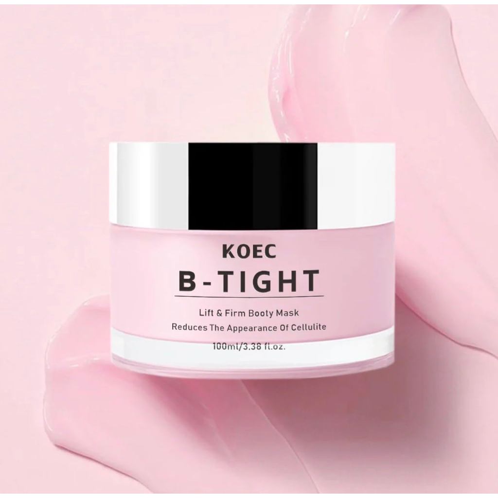 KOEC B-TIGHT Lift and Firm Booty Mask with Brazilian Peppertree, Hyaluronic Acid, Guarana Seed Extra