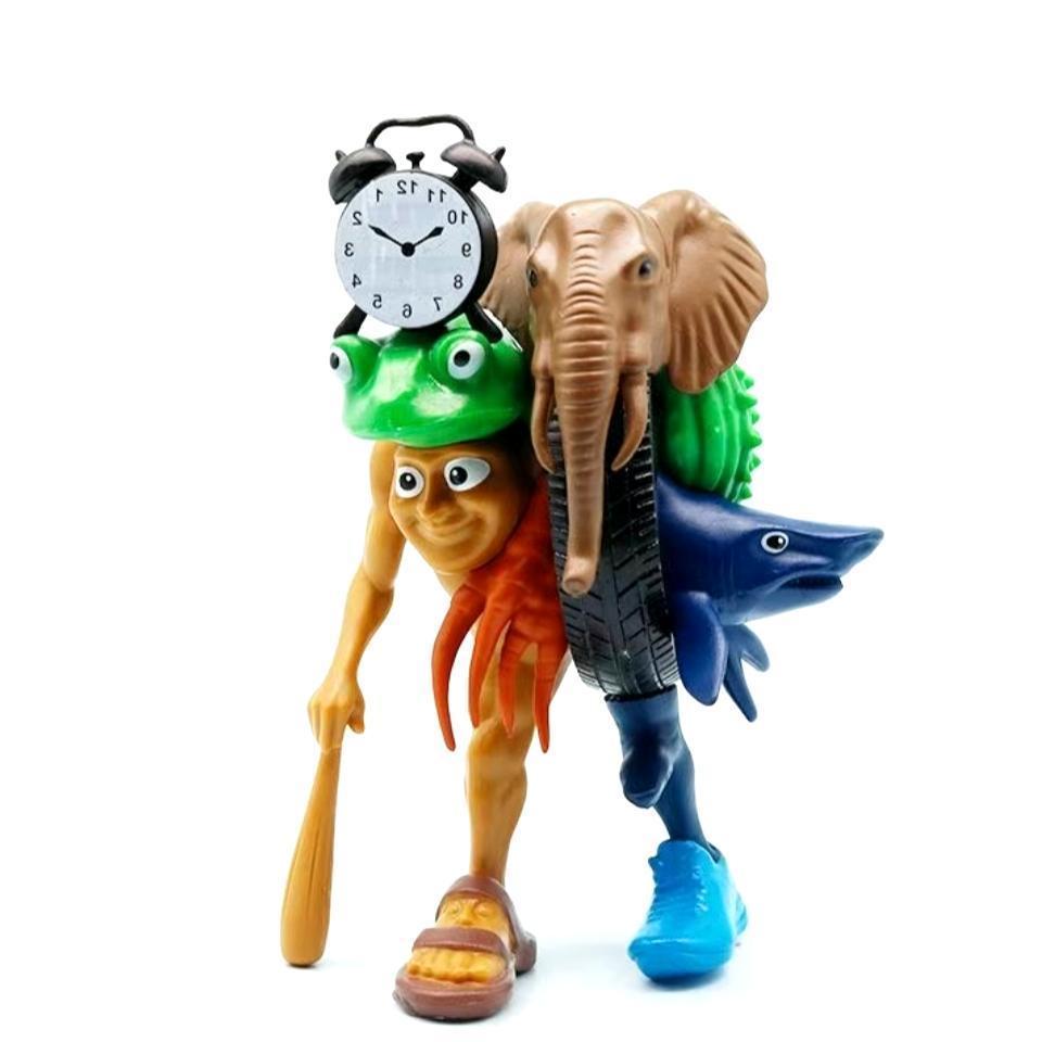 AI ขายร้อนต่างประเทศ TungTungSahur All-in-One Wooden Man Elephant Fusion Mountain Sea Sutra ของเล่นส
