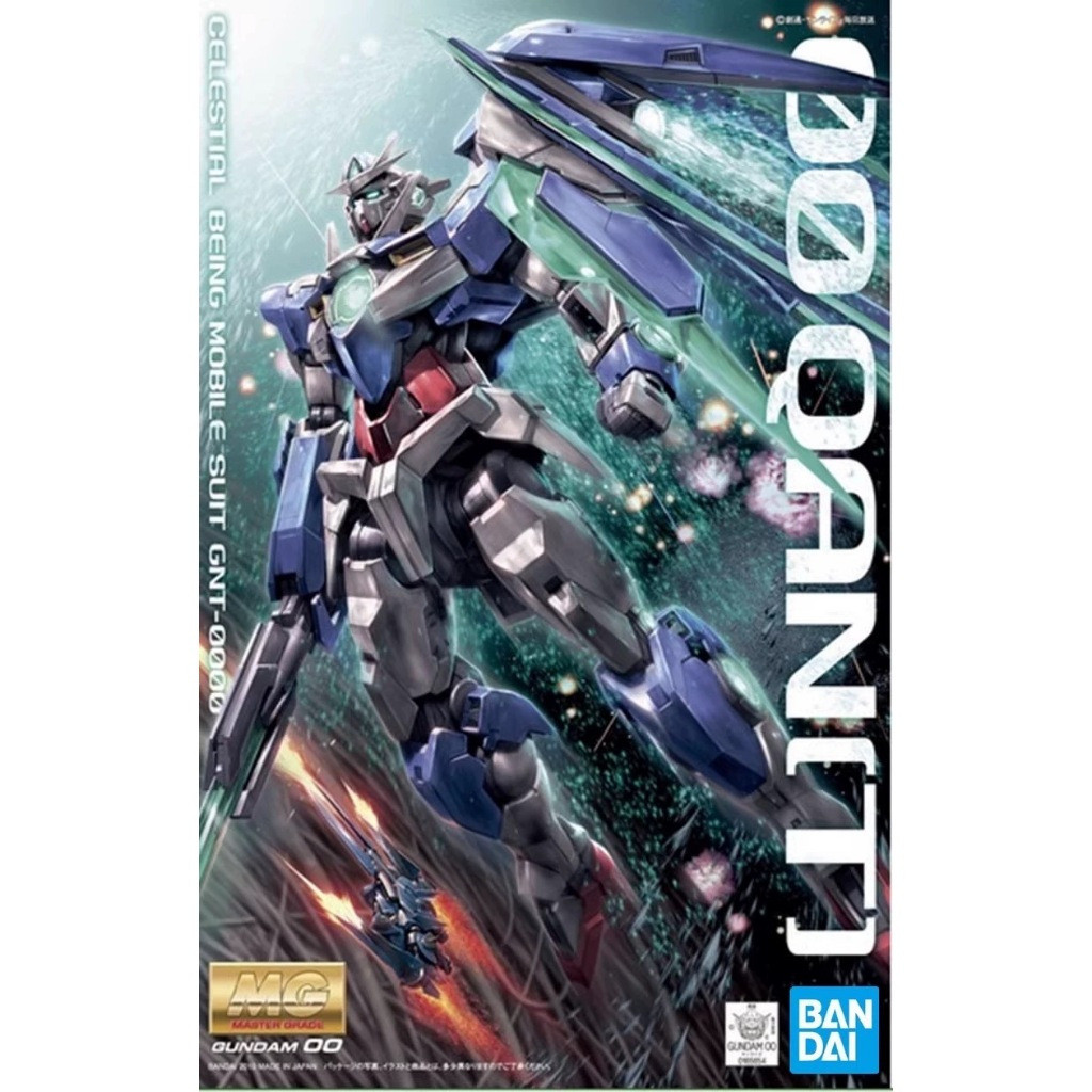 BANDAI ชุดโมเดล GUNDAM MG 1/100 GNT-0000 00 QAN[T] Mobile Suit Gundam 00 A Wakening of the Trailblaz
