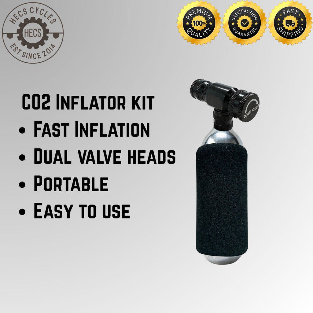แบบพกพา Mini Fast CO2 Inflator สําหรับยางจักรยานชุดปั๊มอลูมิเนียม