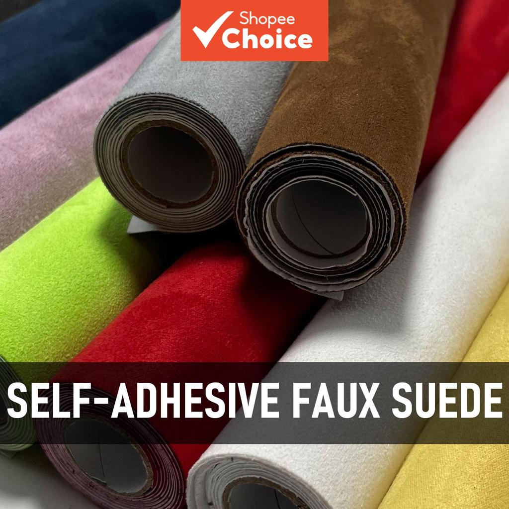 ยืดหยุ่นสูง Self-Adhesive Suede ผ้า 50x100 ซม.หนัง Patch สําหรับกระเป๋าเทปกาวผ้ากาว Strip กระเป๋า Scratch ฝาครอบ Handmade กระเป๋า Refurbish