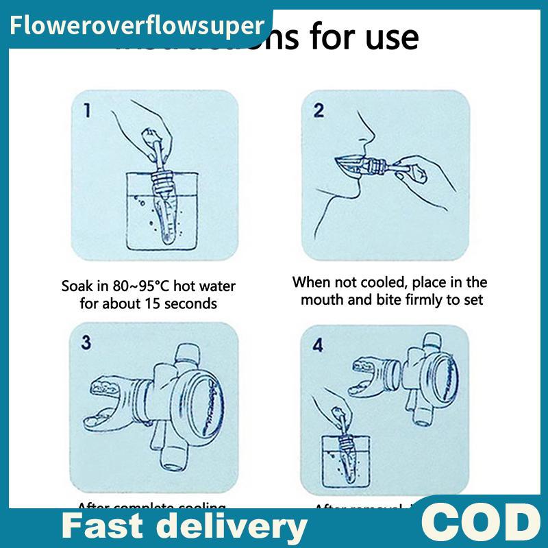 FSMY ซิลิโคนดําน้ํา Mouthpiece Scuba Moldable กัด Mouthpiece Regulator พลาสติก Snorkel Mouthpiece Je