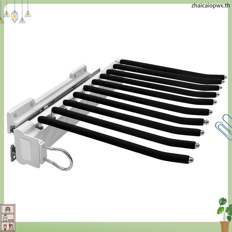 Feiou Pants Rack Wardrobe Side Mount Household Telescopic Pants Pull-Out Push-Pull Pants Pull-Out To