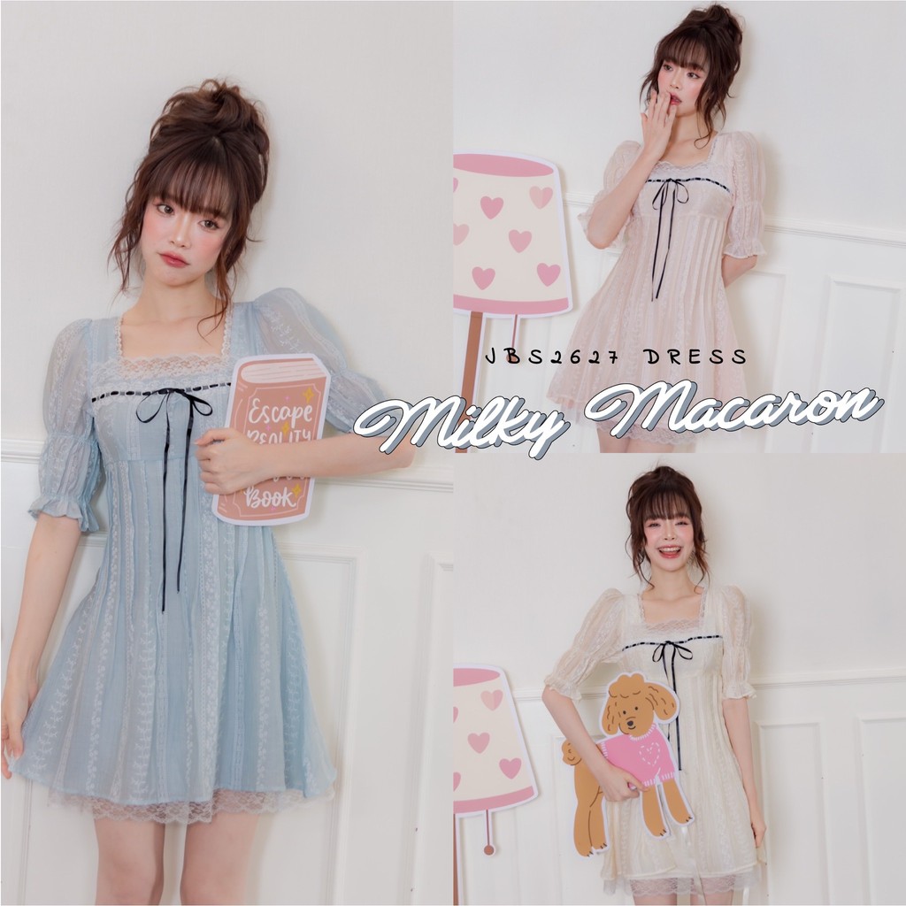 #JBS2627 Milky Macaron Dress Joobs studio