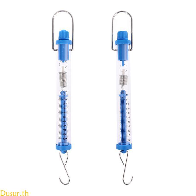 Dusur 2 5N 10N Newton Force Meter Spring Scale Dual Scale Labeled Tubular Dynamometer