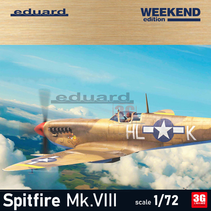 3G รุ่น Bull Demon King Eduard R7462 Spitfire Spitfire Mk.VIII Weekend Edition 1/72