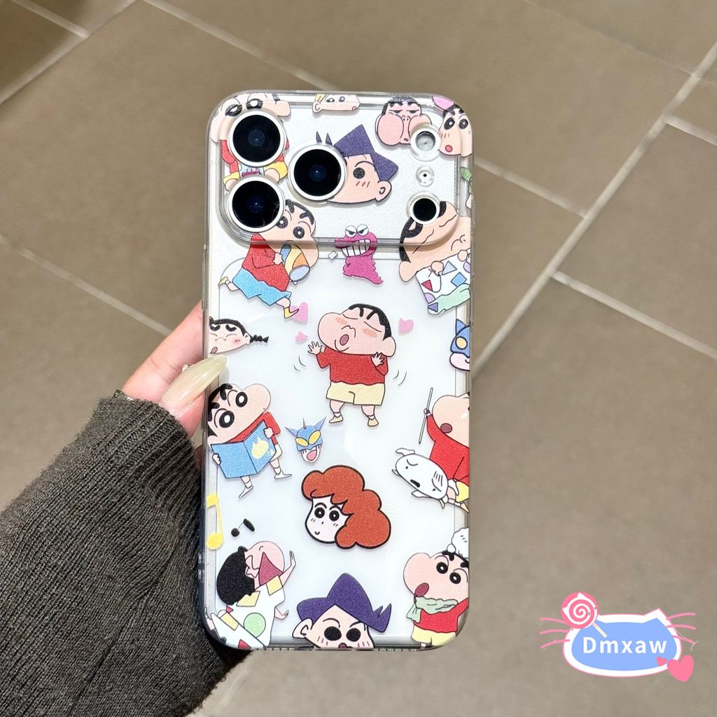 น่ารักการ์ตูนเครยอนชินจังเคสโทรศัพท์สําหรับRealme 5 5i 5s 3 Q5 Q3 Q2 Pro Q5i Q3i 5G Q2i Q P3X P3 Pro