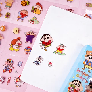 สติ๊กเกอร์ Crayon Shin-chan สติ๊กเกอร์ กล่องใหญ่ Sticker ชุด PVC น่ารักกันน้ำ ตกแต่ง สติ๊กเกอร์ไดคัท ลายน่ารัก 100 แผ่น