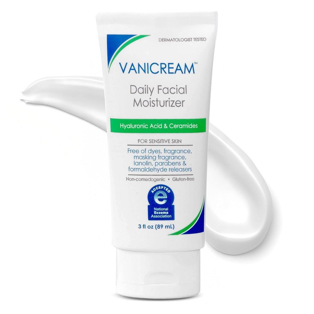 Vani ประกอบด้วย Ceramide และ Hyaluronic Acid Daily Facial Moisturizer-Non-Irrritating เหมาะสําหรับผิวแพ้ง่าย 3 ออนซ์ (1 ชิ้นแพ็ค) 0KAR
