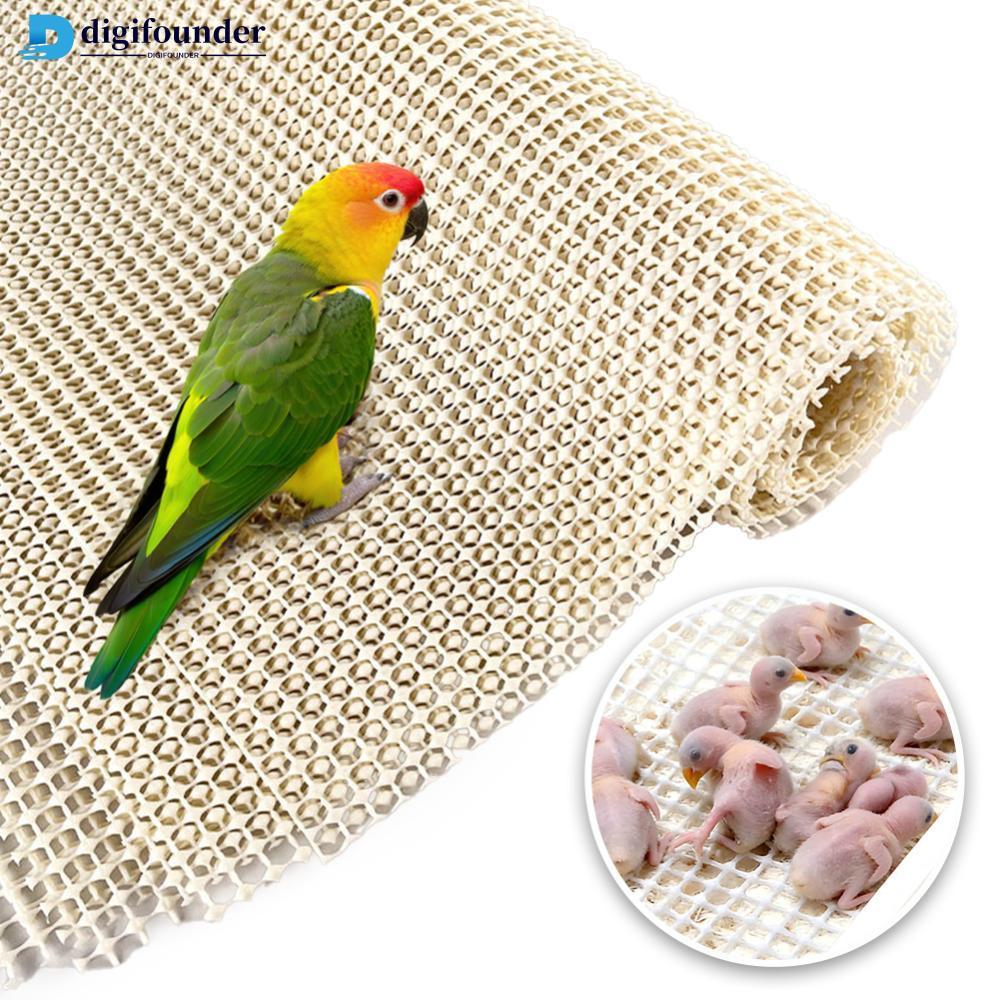 DIGIFOUNDER Soft Bird Cage Mat Reusable Latex Breathable Parrot Perch Pad สําหรับกรงชั้นล้างทําความส