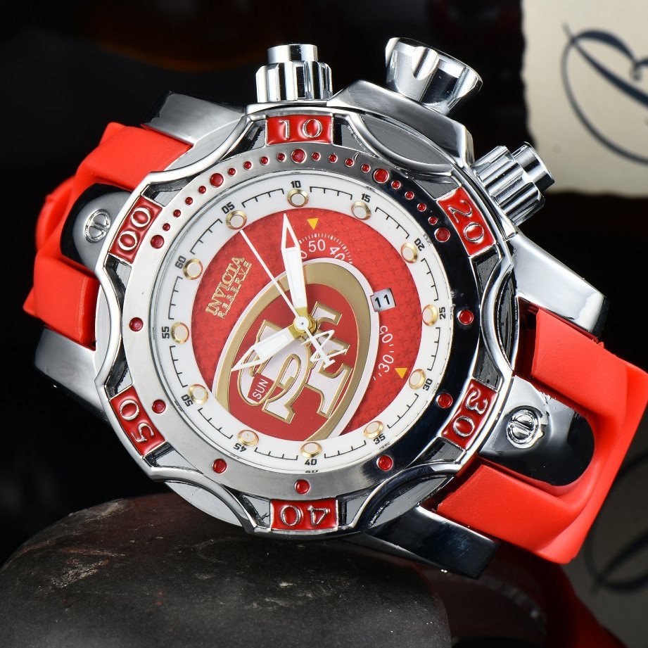 Invicta แฟชั่นลําลองนาฬิกากันน้ําควอตซ์การเคลื่อนไหวทุกการแข่งขันนาฬิกาอินเทรนด์