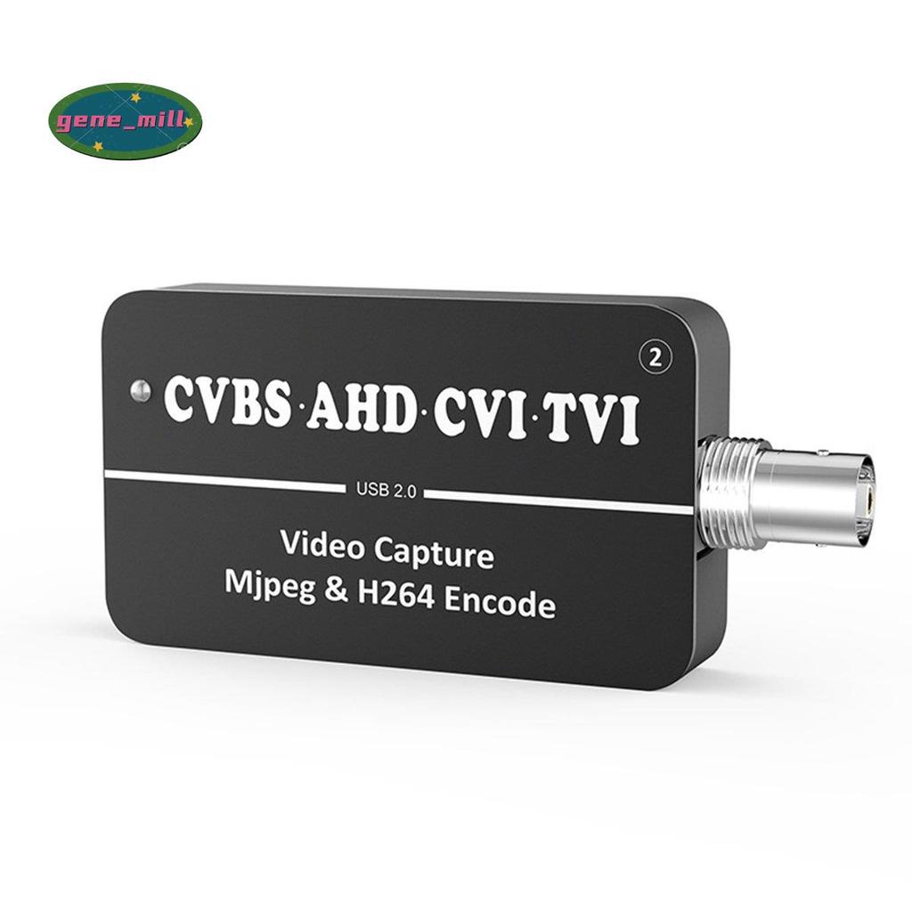 1 PCS LCC261 1080P CVBS ถึง USB การ์ดจับภาพวิดีโออลูมิเนียมสีดํา 264 และ MJPEG สองลําแสง Encoder AHD